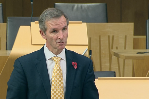 Liam McArthur speaks at Portfolio Questions 