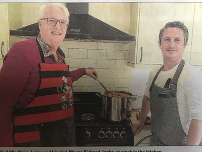 Richard and Chris Jenks Cooking