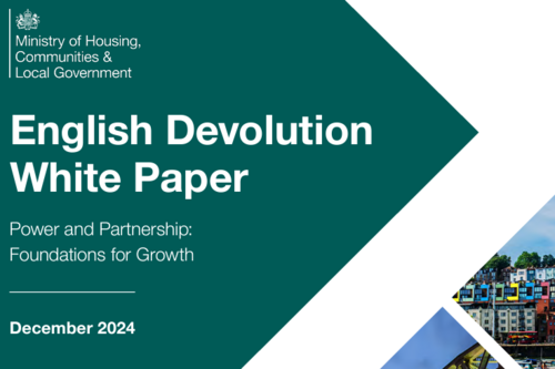 Picture of the devolution white paper front page