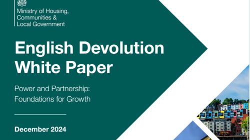 Picture of the devolution white paper front page