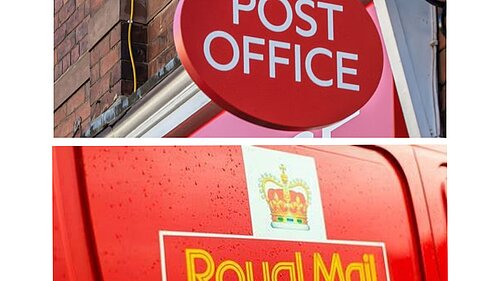 Image of post office and royal mail